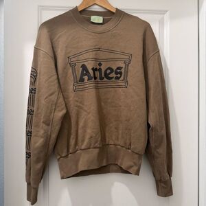 Aries Womens Ancient Column Temple Print Sweater Size S